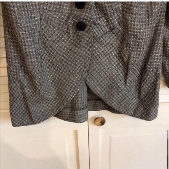 Vintage Retro Houndstooth Fitted Blazer - Picture 9 of 10